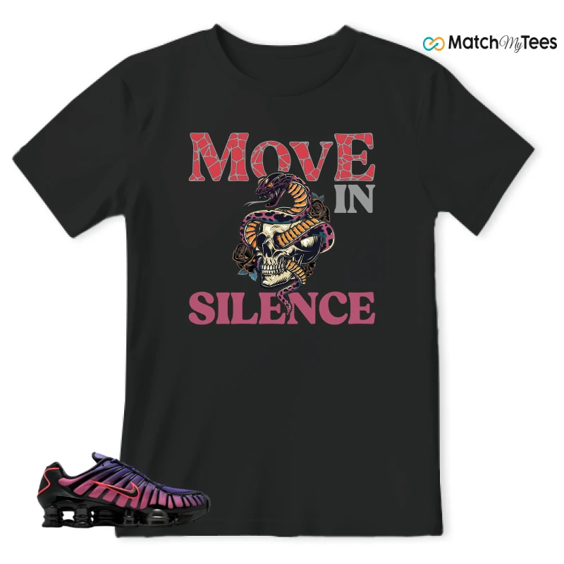 NIKE SHOX TL COURT PURPLE METALLIC BLACK SNEAKER Matching Tees t-shirt