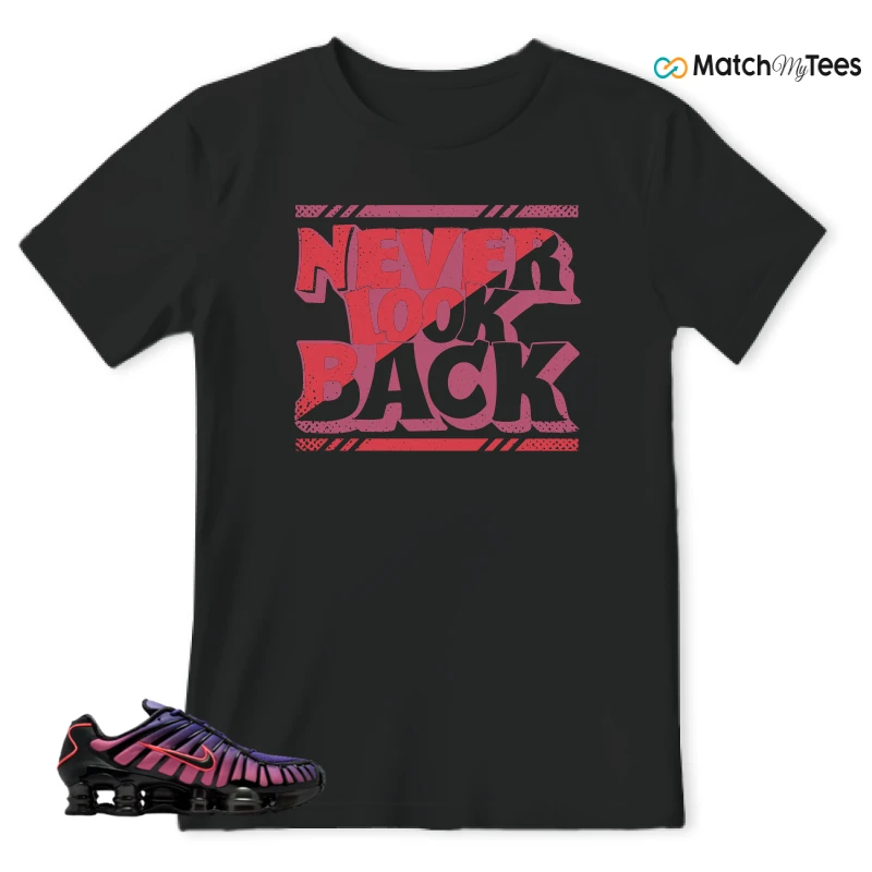 NIKE SHOX TL COURT PURPLE METALLIC BLACK SNEAKER Matching Tees t-shirt