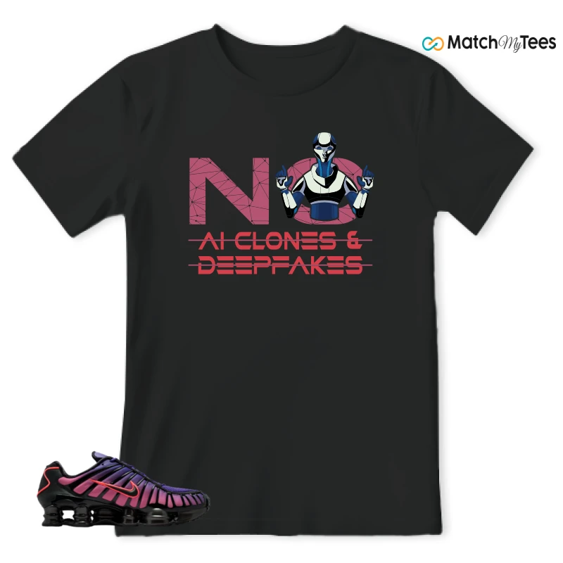 NIKE SHOX TL COURT PURPLE METALLIC BLACK SNEAKER Matching Tees t-shirt
