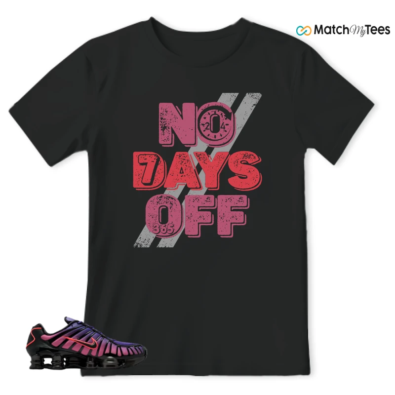NIKE SHOX TL COURT PURPLE METALLIC BLACK SNEAKER Matching Tees t-shirt