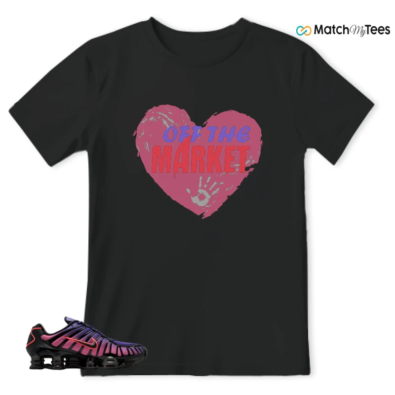 NIKE SHOX TL COURT PURPLE METALLIC BLACK SNEAKER Matching Tees t-shirt