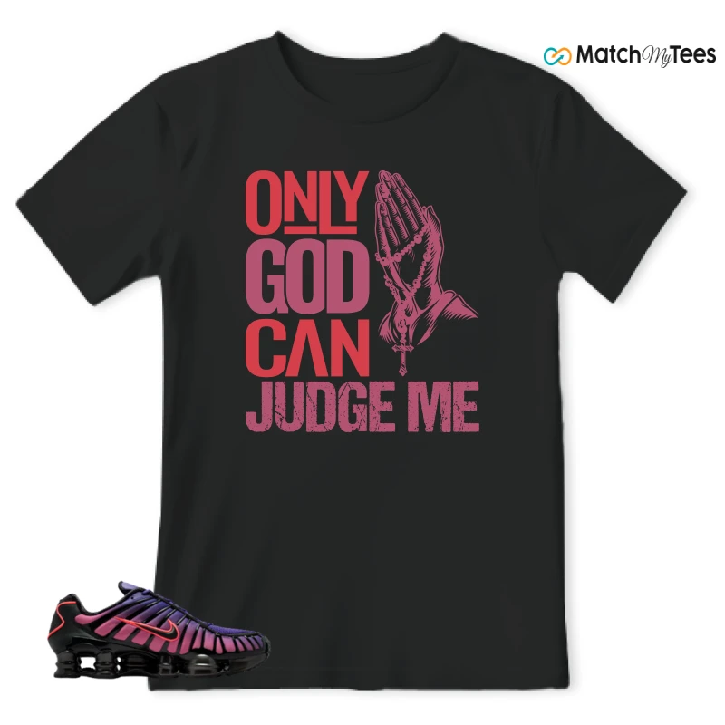 NIKE SHOX TL COURT PURPLE METALLIC BLACK SNEAKER Matching Tees t-shirt