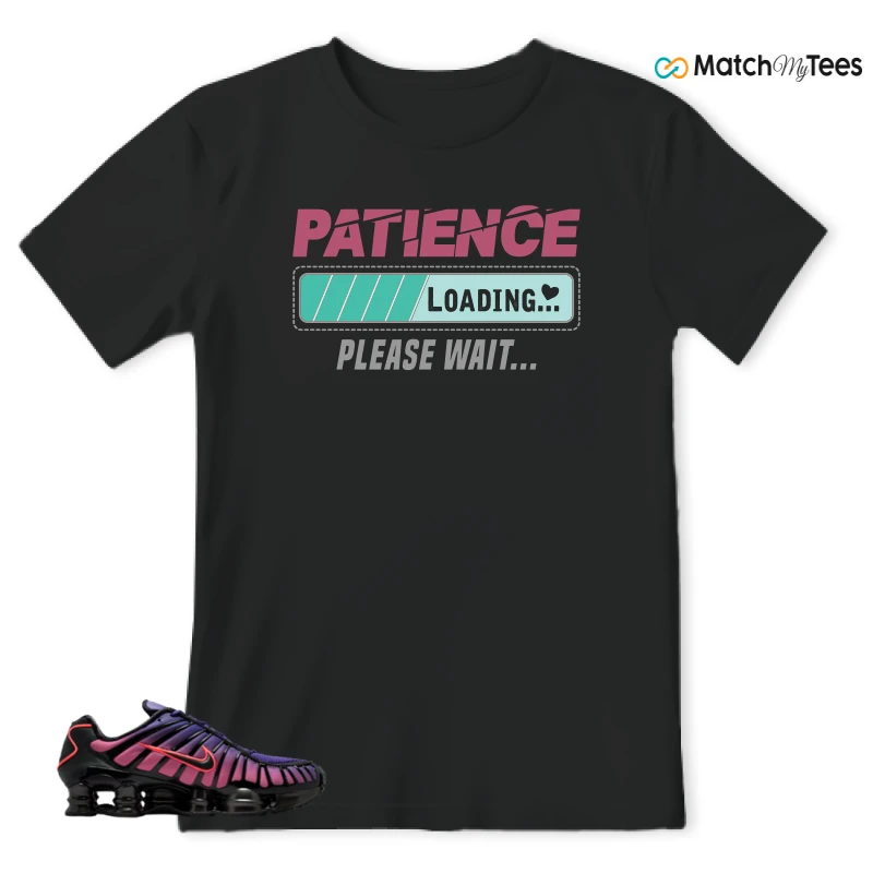 NIKE SHOX TL COURT PURPLE METALLIC BLACK SNEAKER Matching Tees t-shirt