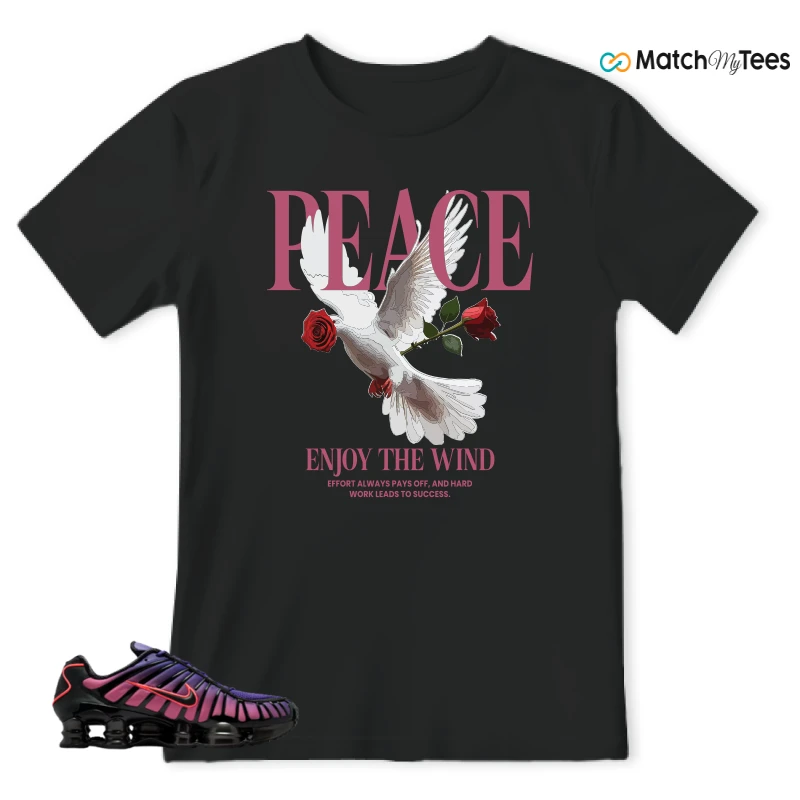 NIKE SHOX TL COURT PURPLE METALLIC BLACK SNEAKER Matching Tees t-shirt