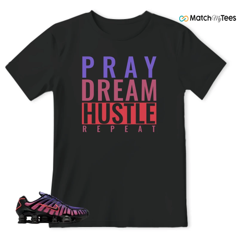 NIKE SHOX TL COURT PURPLE METALLIC BLACK SNEAKER Matching Tees t-shirt