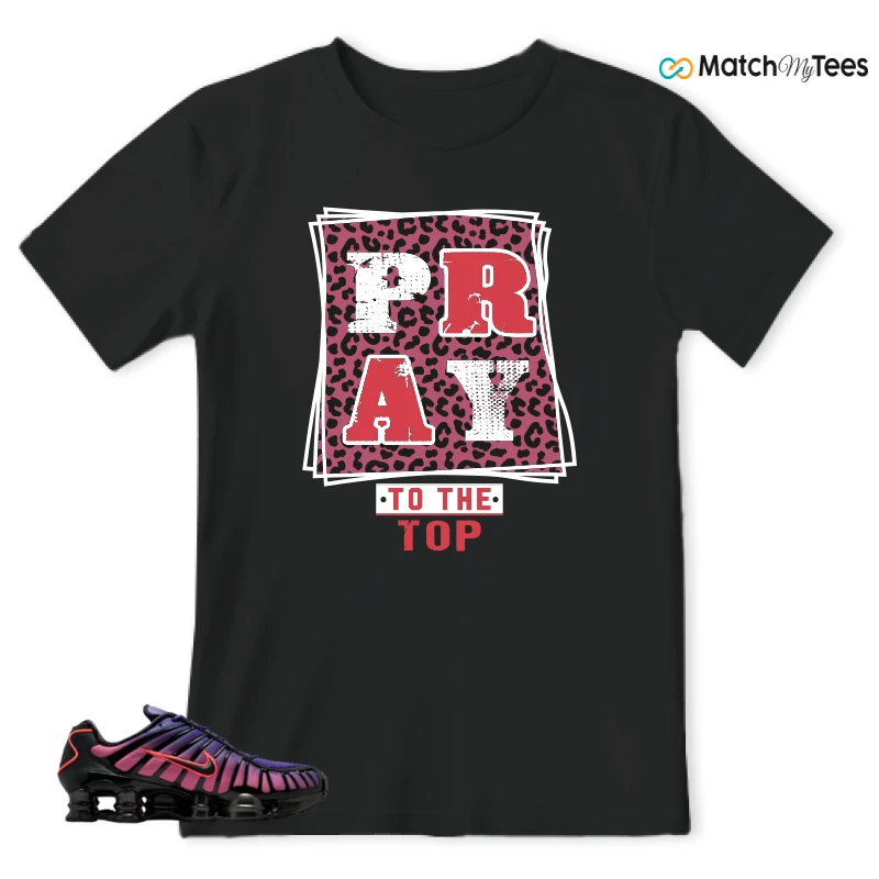 NIKE SHOX TL COURT PURPLE METALLIC BLACK SNEAKER Matching Tees t-shirt