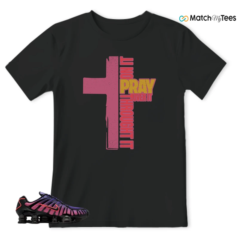 NIKE SHOX TL COURT PURPLE METALLIC BLACK SNEAKER Matching Tees t-shirt