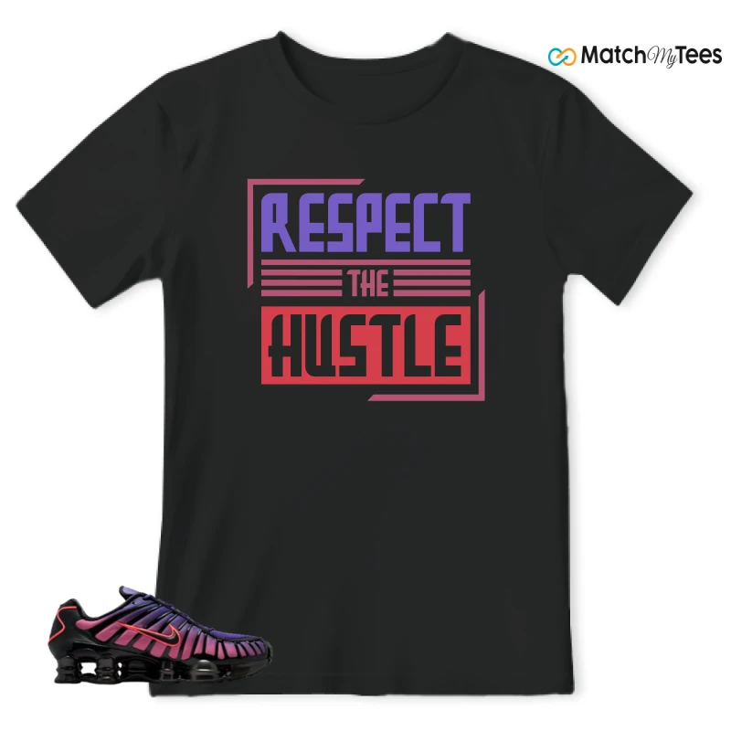 NIKE SHOX TL COURT PURPLE METALLIC BLACK SNEAKER Matching Tees t-shirt