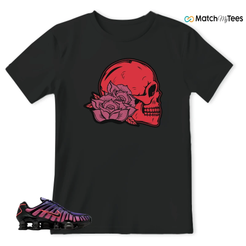 NIKE SHOX TL COURT PURPLE METALLIC BLACK SNEAKER Matching Tees t-shirt