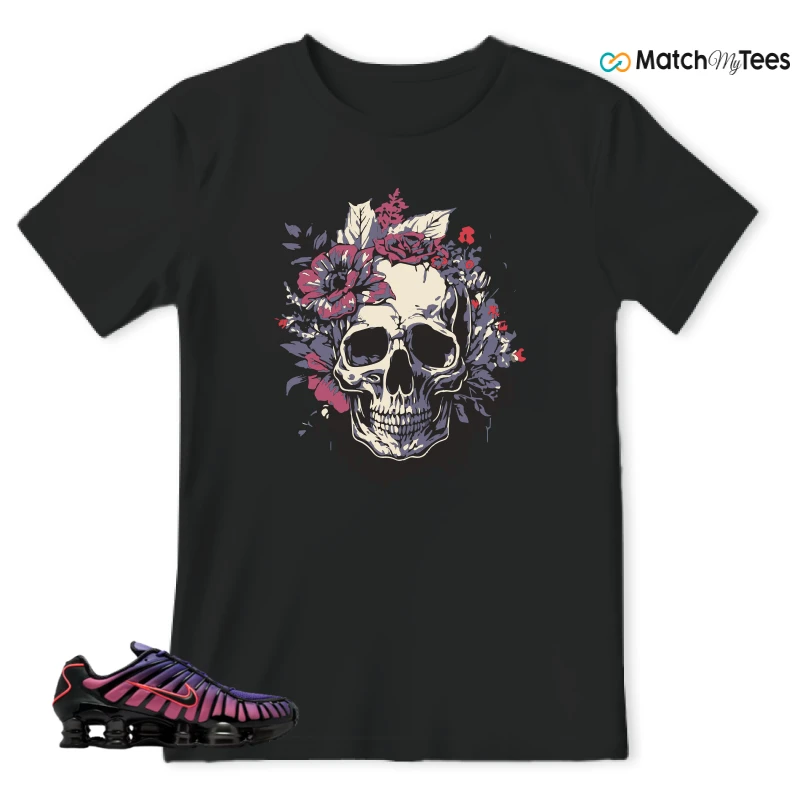 NIKE SHOX TL COURT PURPLE METALLIC BLACK SNEAKER Matching Tees t-shirt