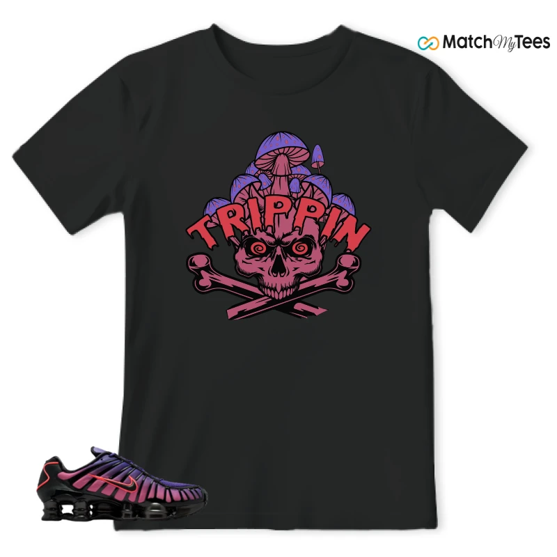 NIKE SHOX TL COURT PURPLE METALLIC BLACK SNEAKER Matching Tees t-shirt