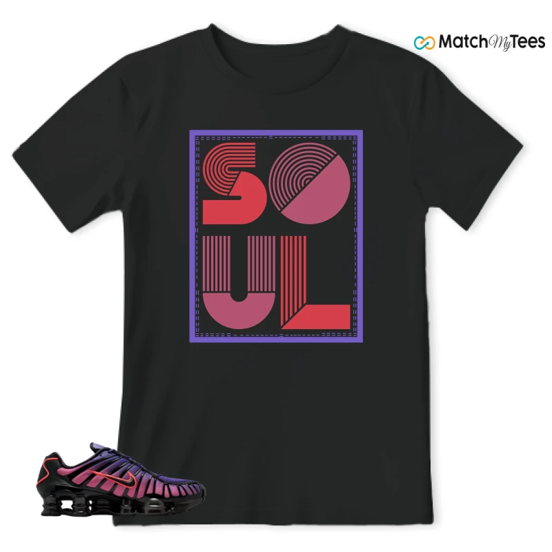 NIKE SHOX TL COURT PURPLE METALLIC BLACK SNEAKER Matching Tees t-shirt