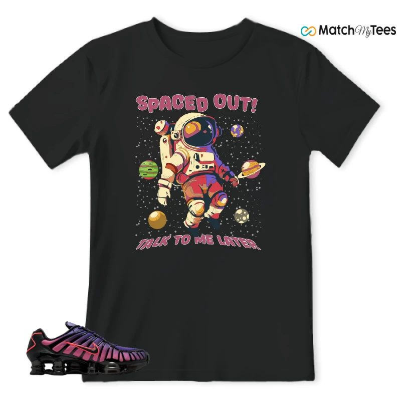 NIKE SHOX TL COURT PURPLE METALLIC BLACK SNEAKER Matching Tees t-shirt