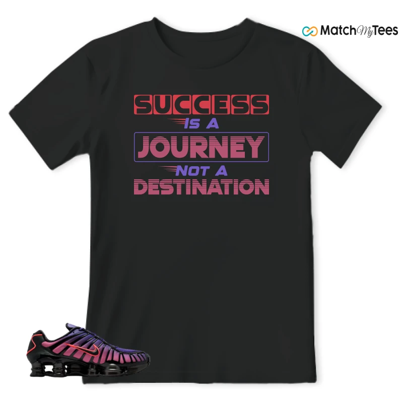 NIKE SHOX TL COURT PURPLE METALLIC BLACK SNEAKER Matching Tees t-shirt