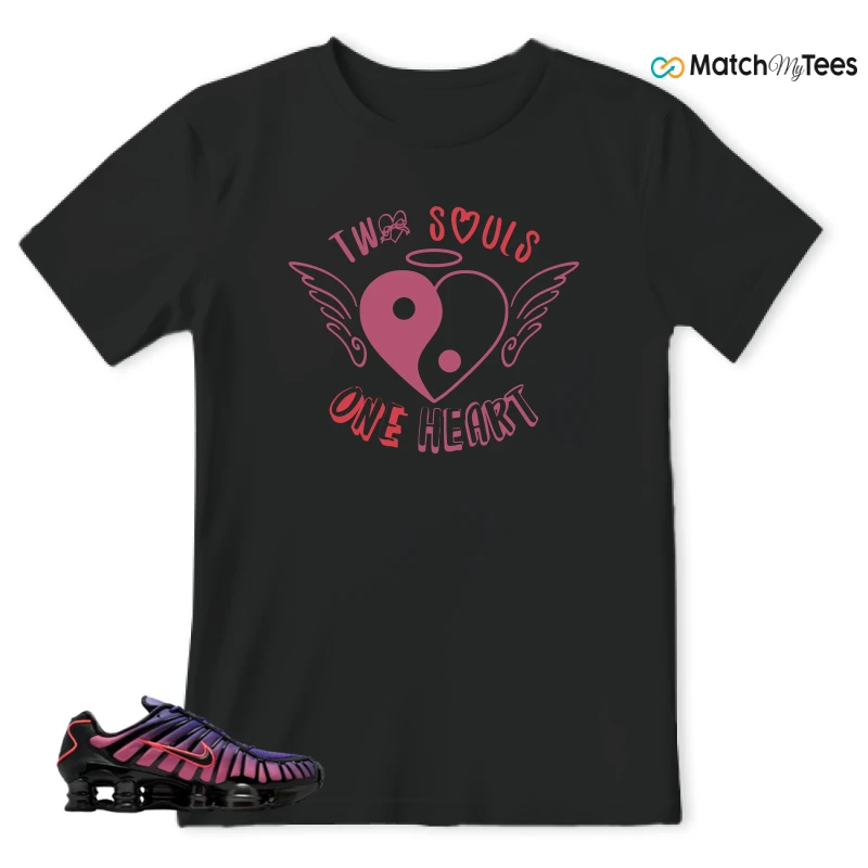 NIKE SHOX TL COURT PURPLE METALLIC BLACK SNEAKER Matching Tees t-shirt
