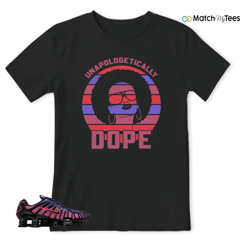 NIKE SHOX TL COURT PURPLE METALLIC BLACK SNEAKER Matching Tees t-shirt