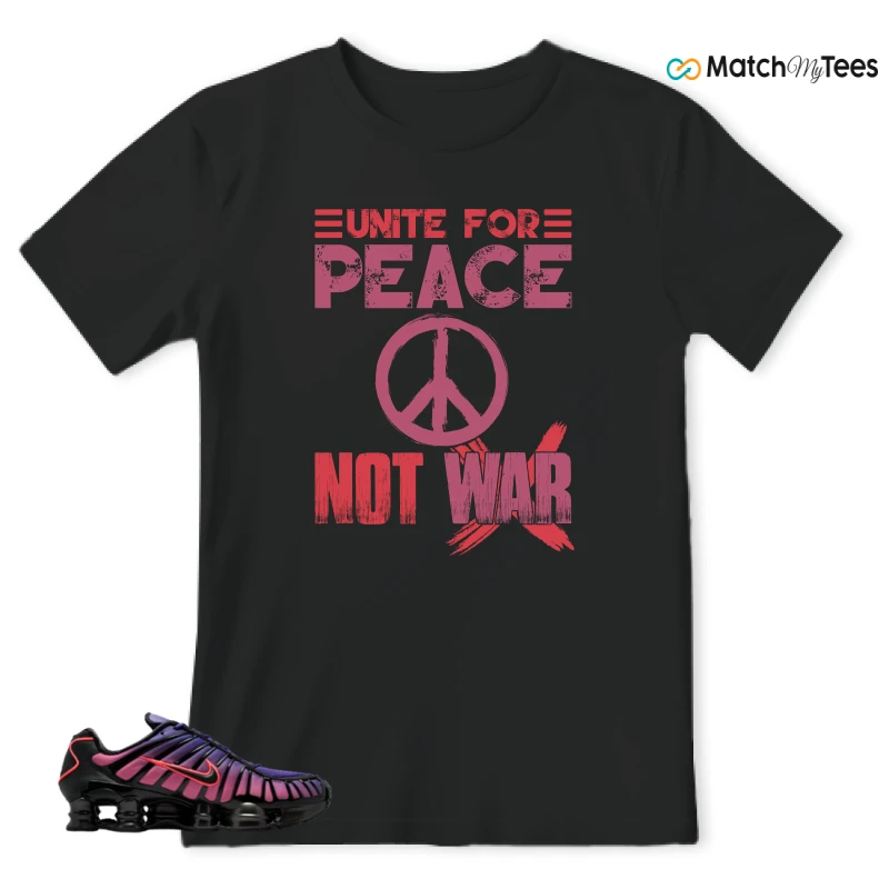 NIKE SHOX TL COURT PURPLE METALLIC BLACK SNEAKER Matching Tees t-shirt