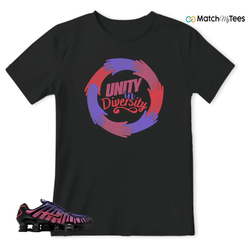 NIKE SHOX TL COURT PURPLE METALLIC BLACK SNEAKER Matching Tees t-shirt