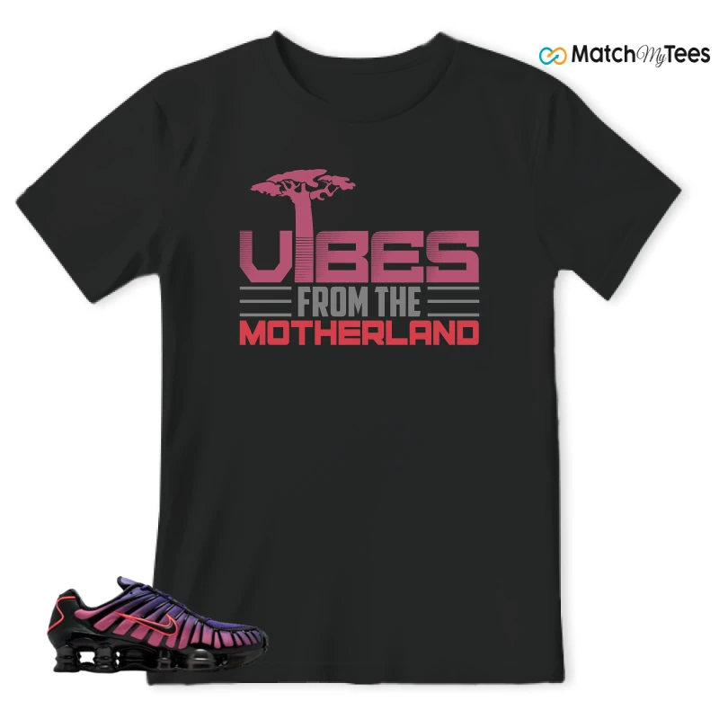 NIKE SHOX TL COURT PURPLE METALLIC BLACK SNEAKER Matching Tees t-shirt