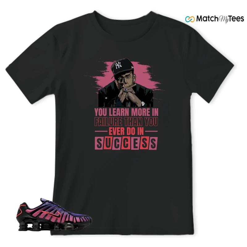 NIKE SHOX TL COURT PURPLE METALLIC BLACK SNEAKER Matching Tees t-shirt
