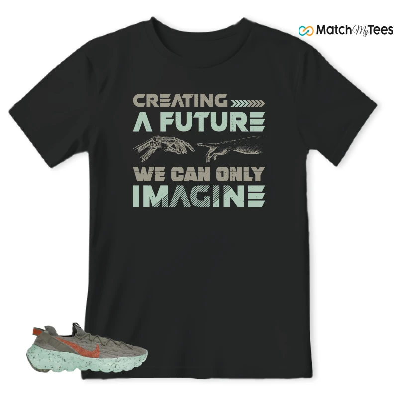 NIKE SPACE HIPPIE 04 GREEN GLOW SNEAKER Matching Tees t-shirt