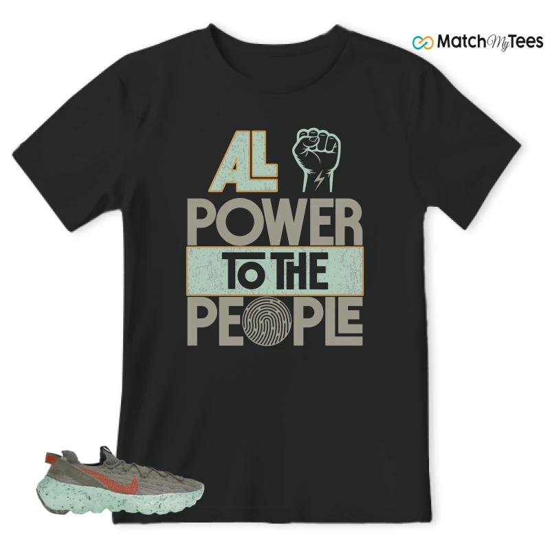 NIKE SPACE HIPPIE 04 GREEN GLOW SNEAKER Matching Tees t-shirt