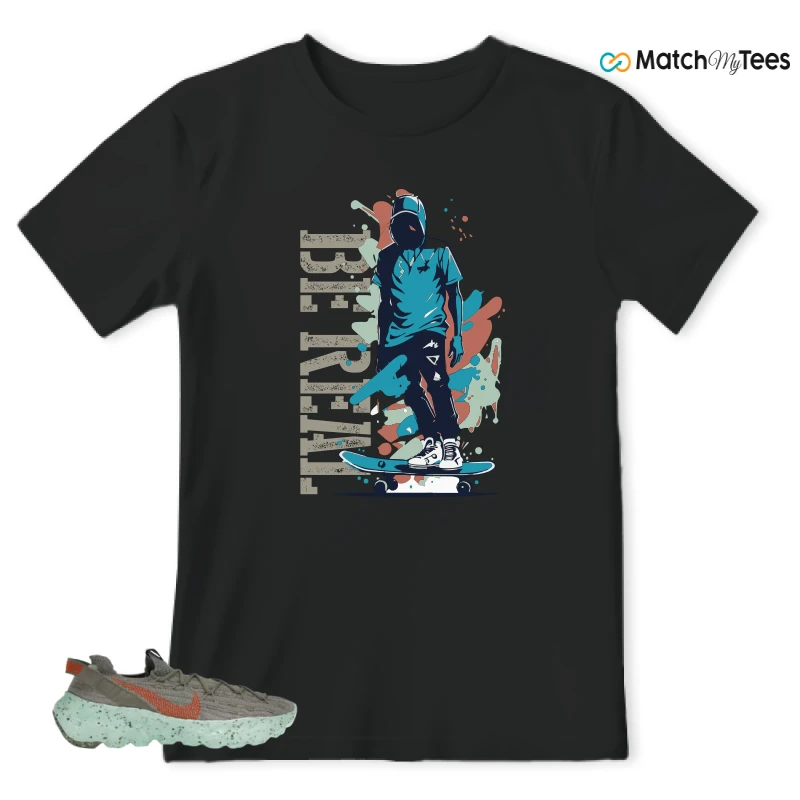 NIKE SPACE HIPPIE 04 GREEN GLOW SNEAKER Matching Tees t-shirt