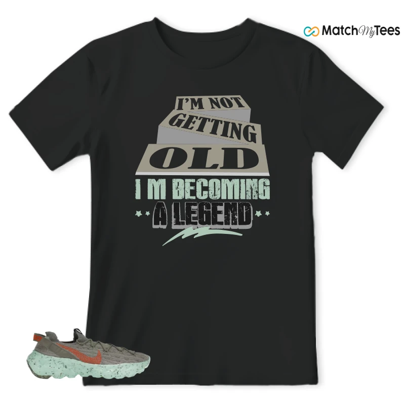 NIKE SPACE HIPPIE 04 GREEN GLOW SNEAKER Matching Tees t-shirt
