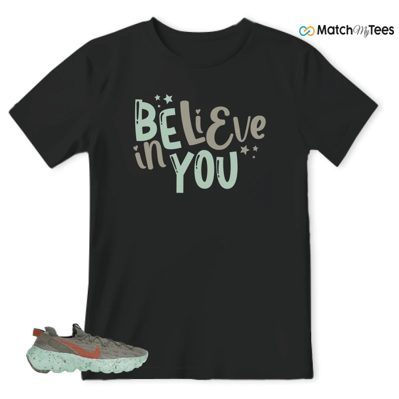 NIKE SPACE HIPPIE 04 GREEN GLOW SNEAKER Matching Tees t-shirt