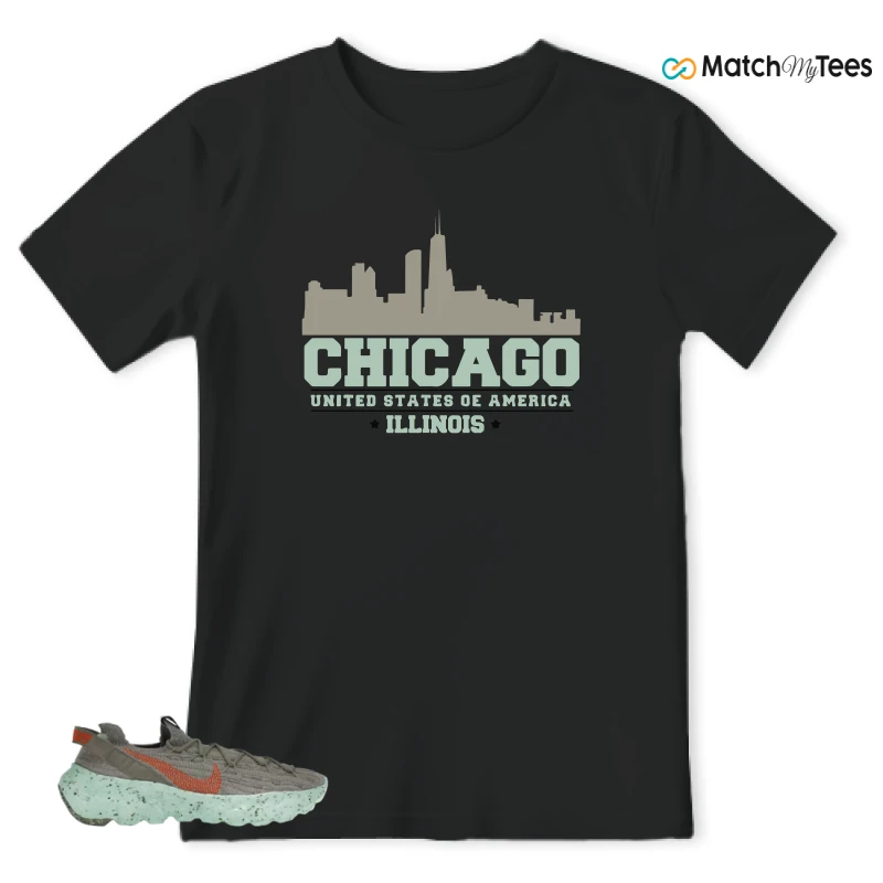 NIKE SPACE HIPPIE 04 GREEN GLOW SNEAKER Matching Tees t-shirt