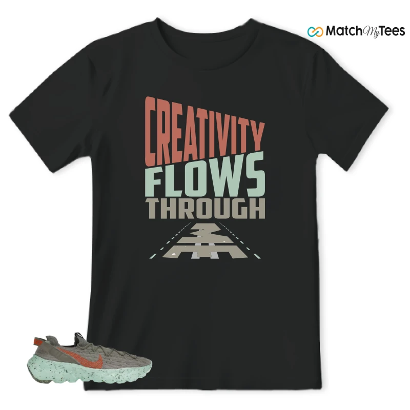NIKE SPACE HIPPIE 04 GREEN GLOW SNEAKER Matching Tees t-shirt