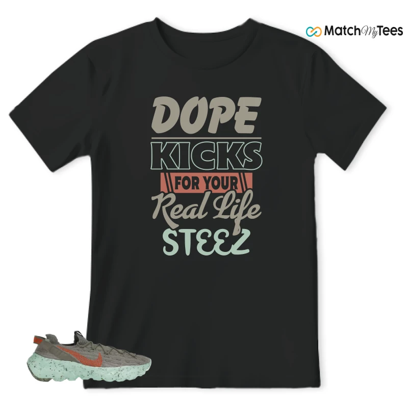 NIKE SPACE HIPPIE 04 GREEN GLOW SNEAKER Matching Tees t-shirt