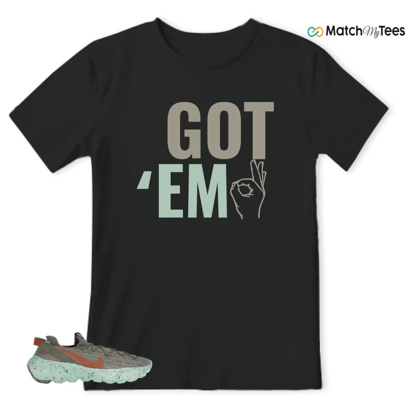 NIKE SPACE HIPPIE 04 GREEN GLOW SNEAKER Matching Tees t-shirt