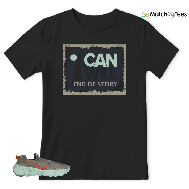 NIKE SPACE HIPPIE 04 GREEN GLOW SNEAKER Matching Tees t-shirt