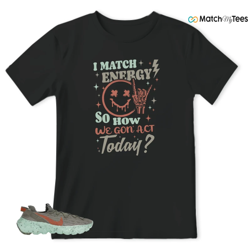 NIKE SPACE HIPPIE 04 GREEN GLOW SNEAKER Matching Tees t-shirt