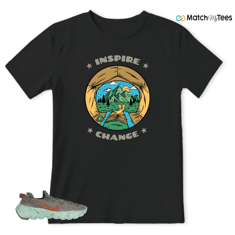 NIKE SPACE HIPPIE 04 GREEN GLOW SNEAKER Matching Tees t-shirt