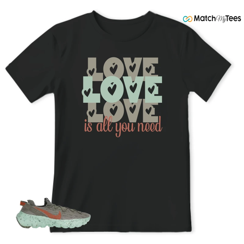 NIKE SPACE HIPPIE 04 GREEN GLOW SNEAKER Matching Tees t-shirt