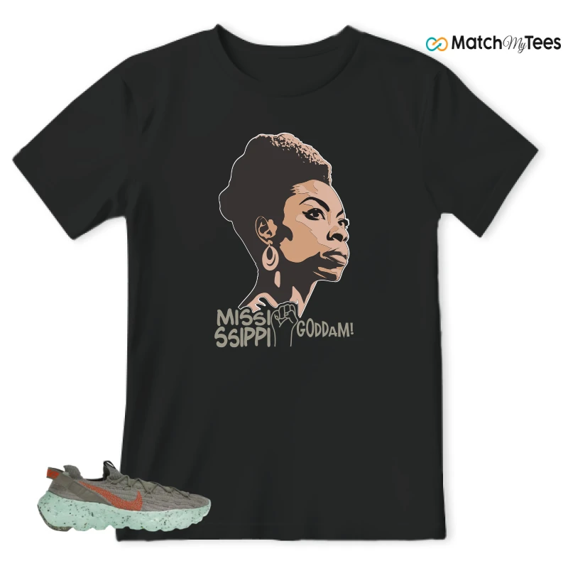 NIKE SPACE HIPPIE 04 GREEN GLOW SNEAKER Matching Tees t-shirt