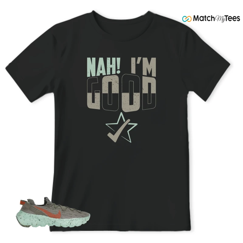 NIKE SPACE HIPPIE 04 GREEN GLOW SNEAKER Matching Tees t-shirt