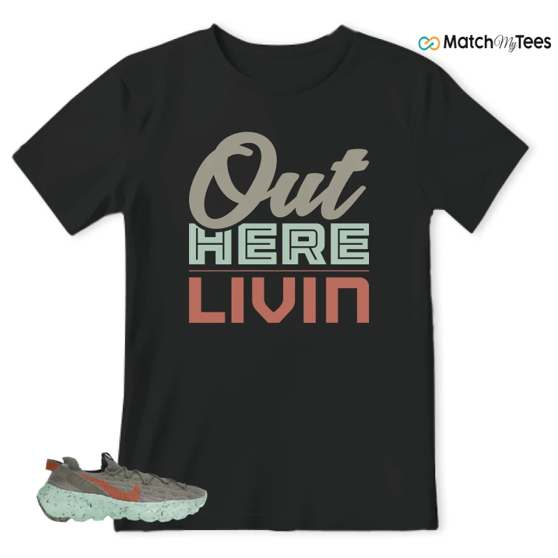 NIKE SPACE HIPPIE 04 GREEN GLOW SNEAKER Matching Tees t-shirt