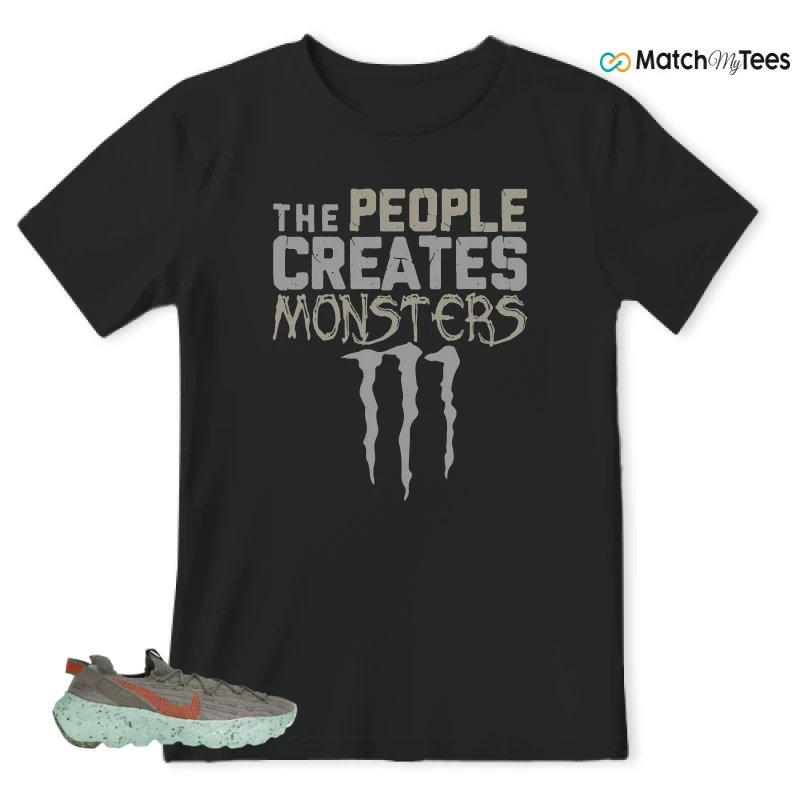 NIKE SPACE HIPPIE 04 GREEN GLOW SNEAKER Matching Tees t-shirt