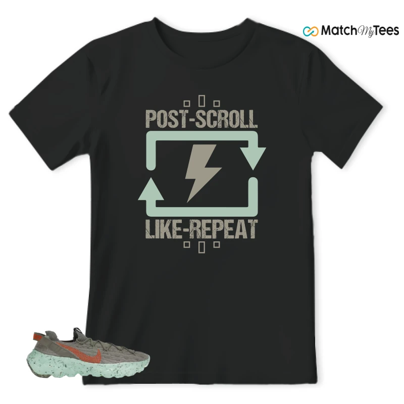 NIKE SPACE HIPPIE 04 GREEN GLOW SNEAKER Matching Tees t-shirt