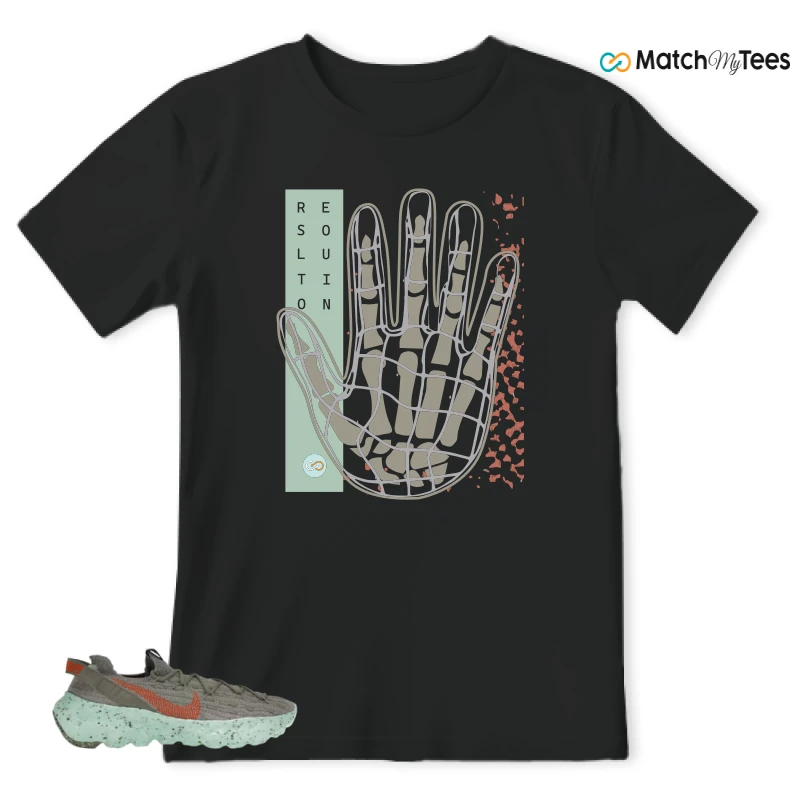 NIKE SPACE HIPPIE 04 GREEN GLOW SNEAKER Matching Tees t-shirt