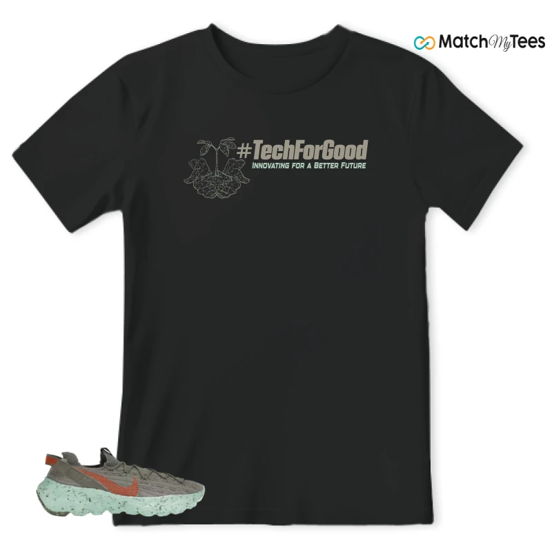 NIKE SPACE HIPPIE 04 GREEN GLOW SNEAKER Matching Tees t-shirt