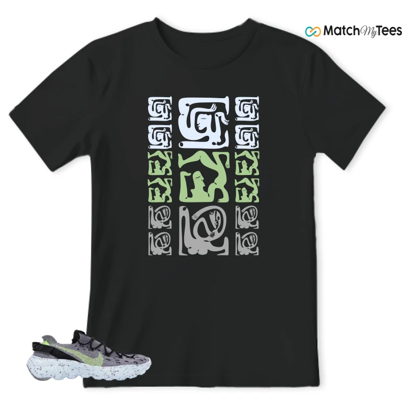 NIKE SPACE HIPPIE 04 GREY VOLT (WOMEN'S) SNEAKER Matching Tees t-shirt