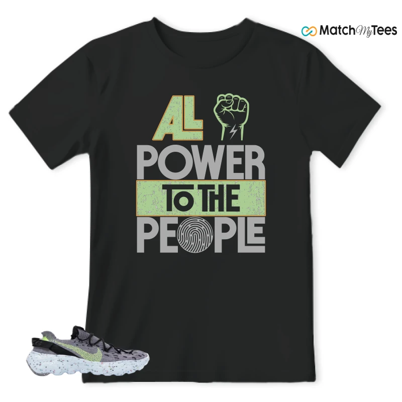 NIKE SPACE HIPPIE 04 GREY VOLT (WOMEN'S) SNEAKER Matching Tees t-shirt