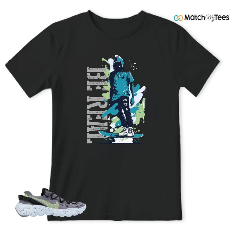 NIKE SPACE HIPPIE 04 GREY VOLT (WOMEN'S) SNEAKER Matching Tees t-shirt