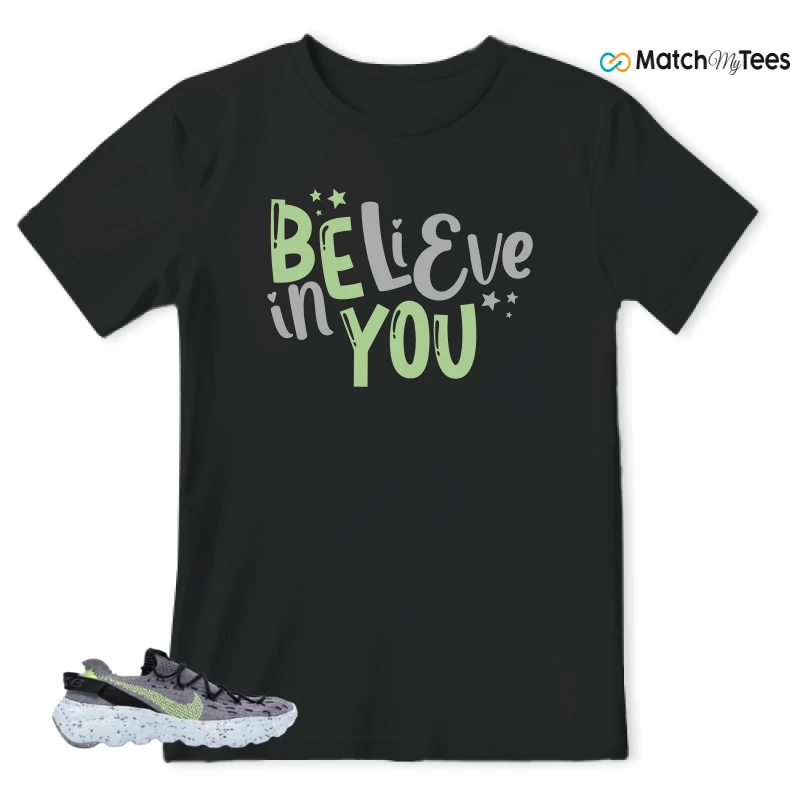 NIKE SPACE HIPPIE 04 GREY VOLT (WOMEN'S) SNEAKER Matching Tees t-shirt