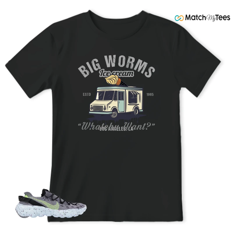 NIKE SPACE HIPPIE 04 GREY VOLT (WOMEN'S) SNEAKER Matching Tees t-shirt