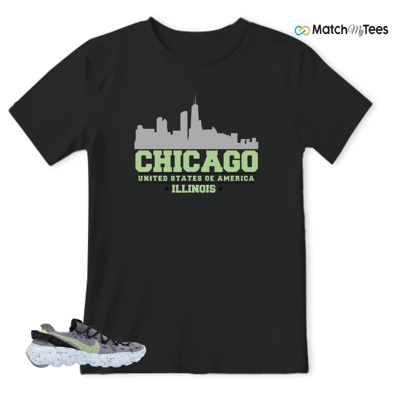 NIKE SPACE HIPPIE 04 GREY VOLT (WOMEN'S) SNEAKER Matching Tees t-shirt
